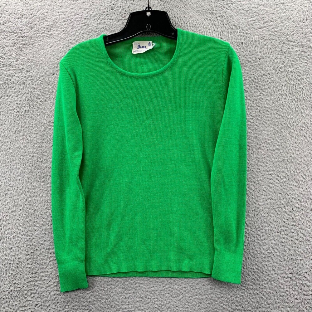DEANS OF SCOTLAND Sweater Womens Medium Top Green*
